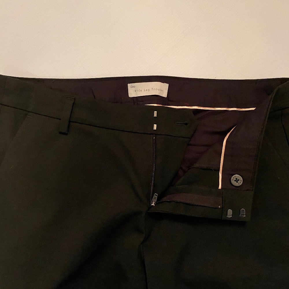 Gap Wide Leg Stretch Trouser Size 8A Black